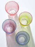 Nina Campbell Set of 4 Multi Embossed Tumbler Glasses