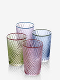 Nina Campbell Set of 4 Multi Embossed Tumbler Glasses
