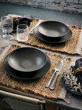 French Connection black zinc 12 piece dinner set - British product