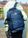 Cabin Max Metz blue hybrid trolley backpack 20 litre, UK version