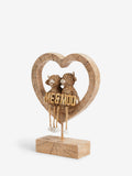 Me & Moo Hamish Highland Cow brown heart ornament - British product