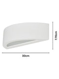 BHS white Baza wall light 30cm, imported from the UK