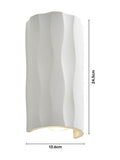 BHS Toledo up down paintable plaster wall light - British product