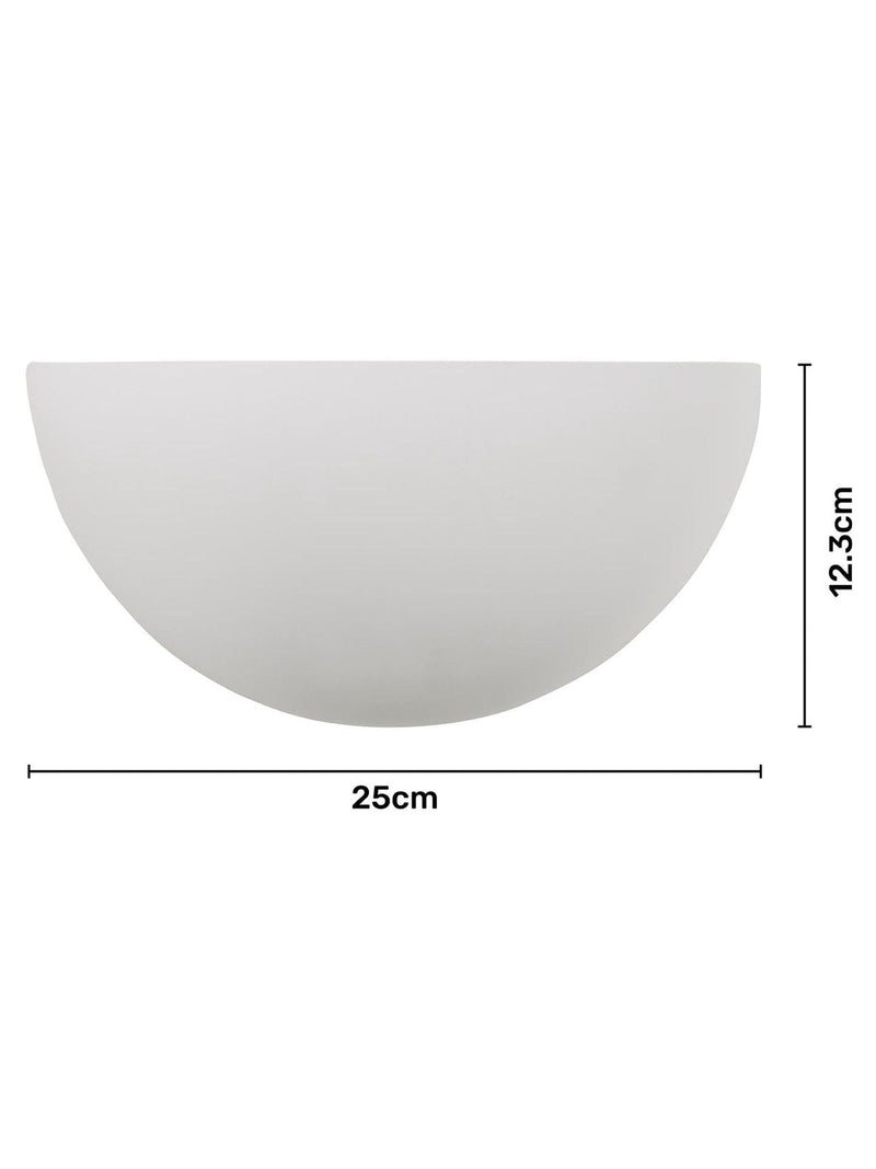 BHS plaster wall uplighter, UK version