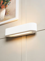 Next BHS White Getxo Paintable Plaster Wall Uplighter- Buy online at McGrocer