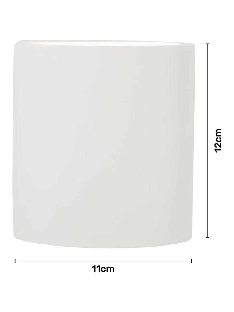 BHS Osuna round plaster wall light, UK version