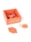 JoJo Maman Bébé nature matching game wooden shapes British brand