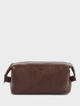 Next Osprey London Brown The Toby Leather Wash Bag- Buy online at McGrocer