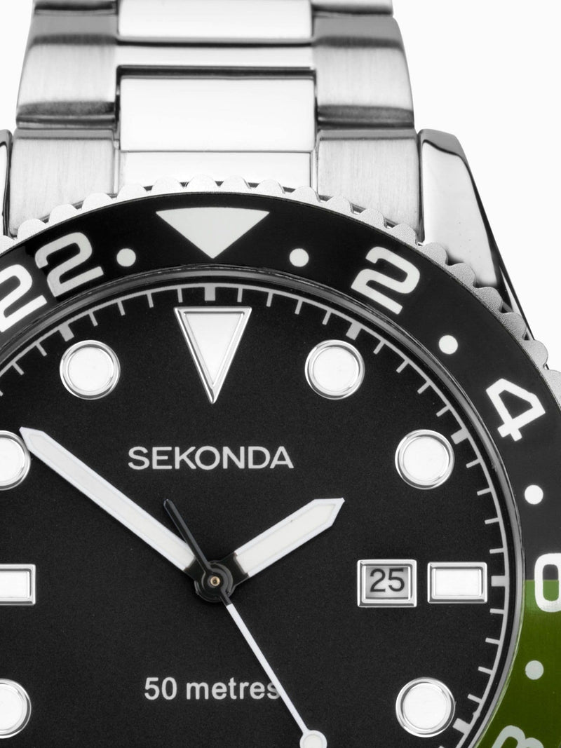 Sekonda Silver watch stainless steel bracelet (British brand)