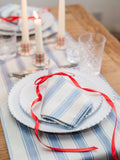 Avalon Home mid blue stripe napkins set of 2 (British brand)