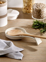 Next Hayden Cream Speckle Spoon Rest Stoneware Kitchen Accessory- Buy online at McGrocer