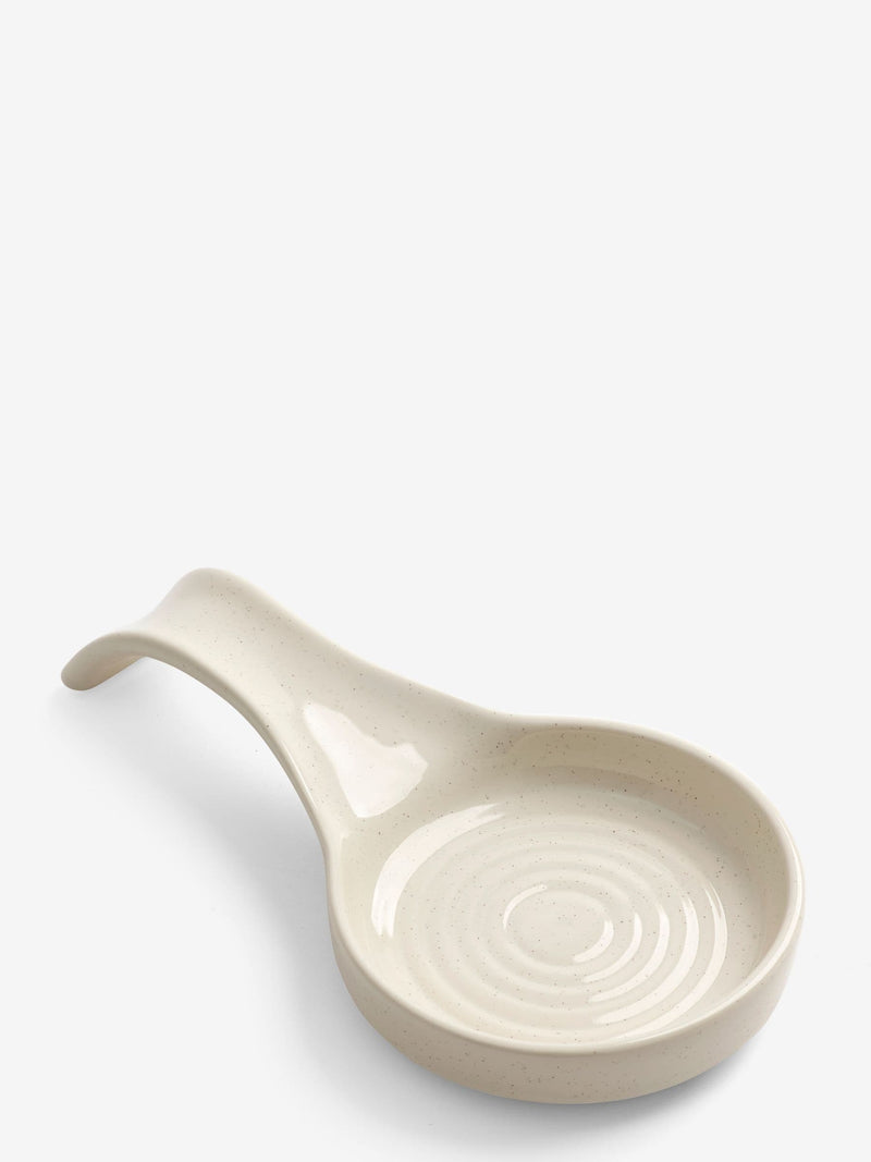 Hayden cream speckle spoon rest - British product