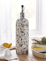Next Blue Speckle Large Stoneware Oil Bottle- Buy online at McGrocer