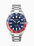 Sekonda Silver Tone Ocean 43mm watch (British brand)