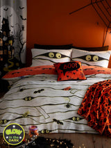 Bedlam White Mummy Glow in the Dark Duvet Cover Set