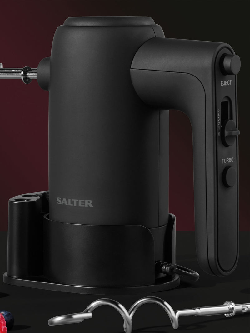 Salter Black Kuro 300W electric hand mixer (British brand)