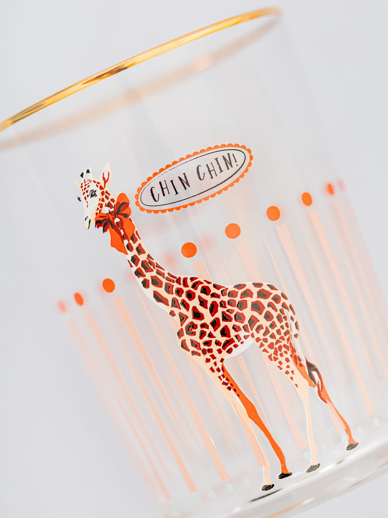 Yvonne Ellen Giraffe Hi Ball Glasses Set of 2 (British brand)