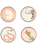Yvonne Ellen ceramic animal coasters set of 4 (British brand)