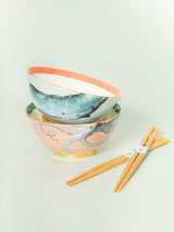 Next Yvonne Ellen Bone China Rice Bowl Set with Noodle Bowl and Chopsticks- Buy online at McGrocer