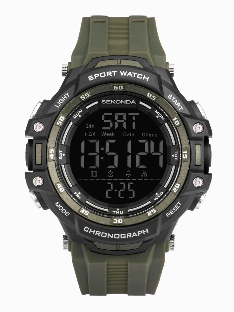 Sekonda Black Crossfell digital watch 53mm (British brand)
