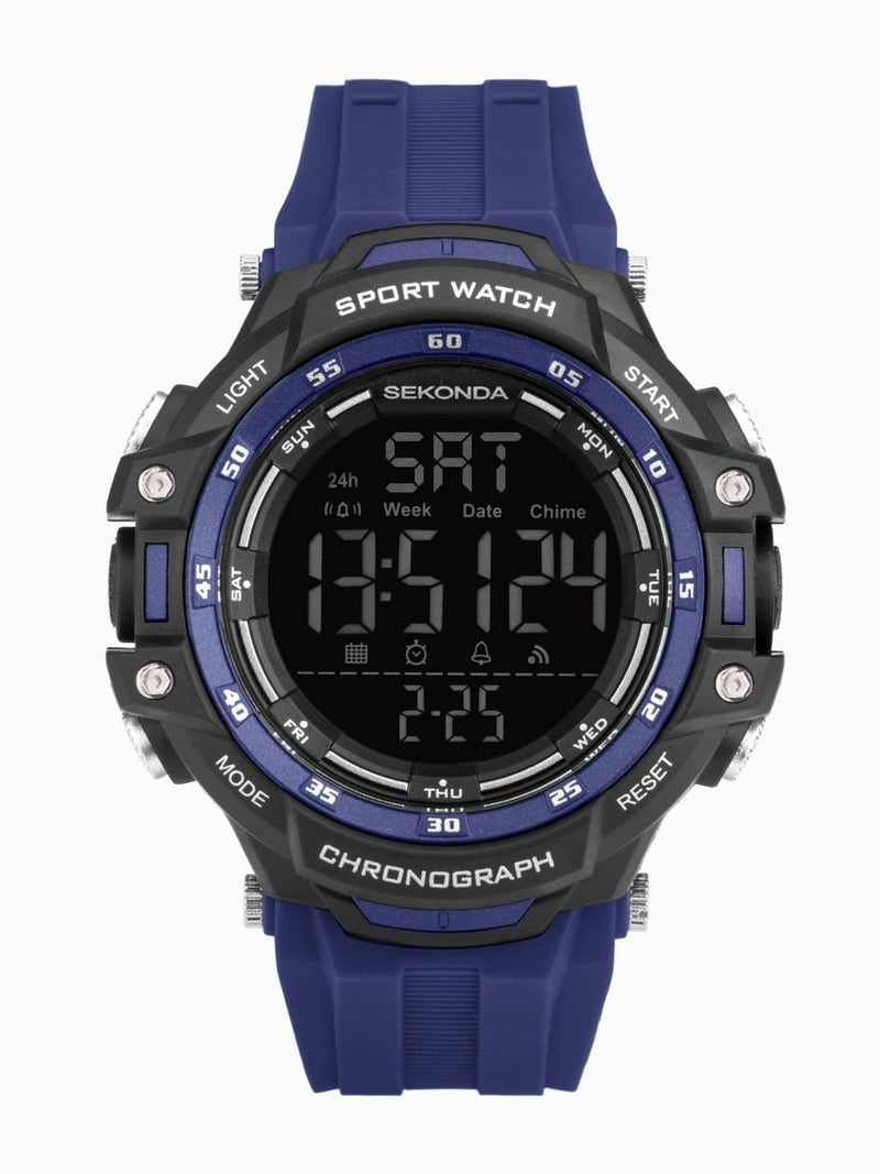 Sekonda Black Crossfell Digital Watch 53mm (British brand)