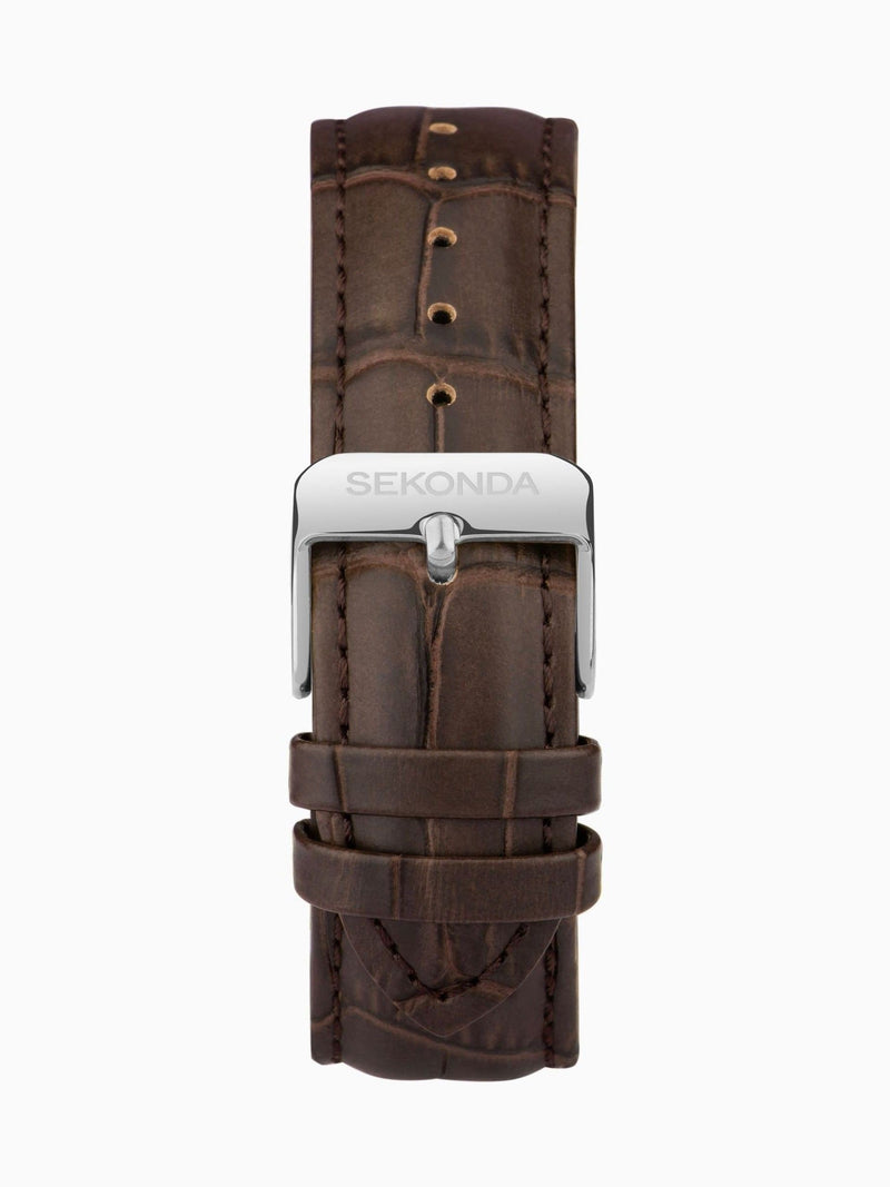Sekonda Armstrong Brown Leather Strap Moon Phase Watch (British brand)