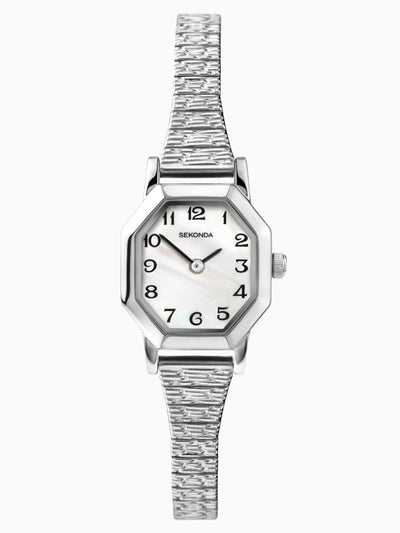 Next Sekonda White Mila Expander Bracelet Watch with Mother-of-Pearl Dial Women's Watch 21mm- Buy online at McGrocer