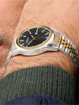 Next Sekonda Black Two Tone Stainless Steel Bracelet Watch 40mm- Buy online at McGrocer