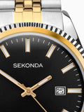 Sekonda Black Two Tone Watch 40mm (British brand)