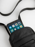 Black mobile phone bag (British brand)