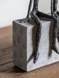 Gallery Home Three of Us black resin sculpture 25cm (British brand)