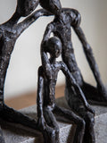 Gallery Home Three of Us black resin sculpture 25cm (British brand)