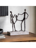 Gallery Home Black Swing Ornaments Sculpture 30cm UK version