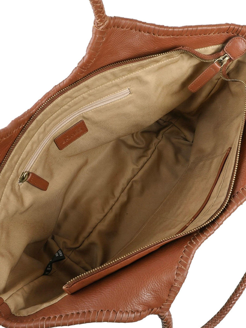 Jones Bootmaker Brown Wildrosa leather shoulder bag - British product