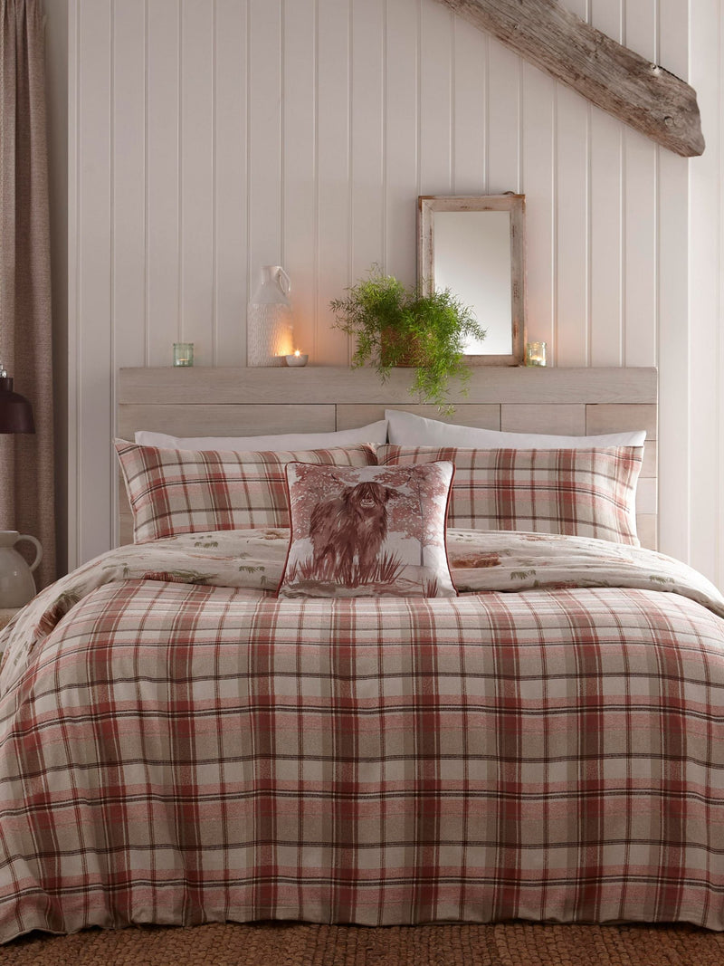 Dreams & Drapes Hanson Highland Cow duvet cover set - British product