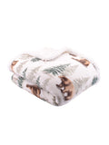 Dreams & Drapes bear plush fleece bedspread 150x200cm (British brand)
