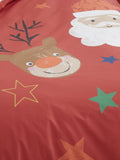 Bedlam reversible Christmas duvet cover set with festive prints - British product