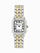 Next Sekonda Silver Monica 20mm Analogue Watch with Two-Tone Case and Alloy Bracelet- Buy online at McGrocer