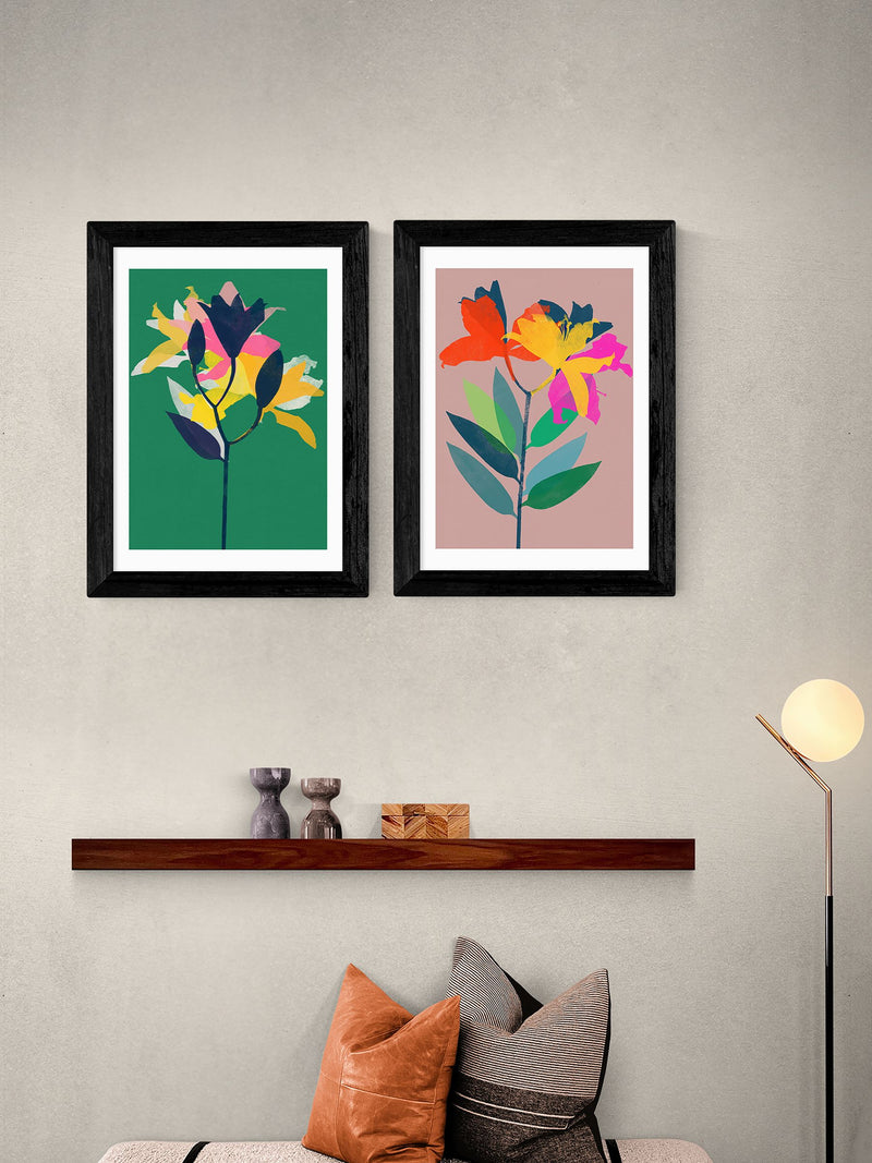 East End Prints green lily wall art prints - British product