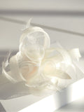 Jon Richard Cream Small Feather Fascinator Hair Clip, UK version