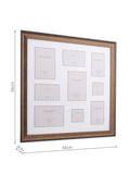 Laura Ashley bronze Cara multi-aperture photo frame 56cm x 56cm x 22cm, UK version