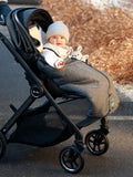 Naturally Sheepskins merino footmuff charcoal grey, UK version