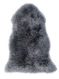 Naturally Sheepskins silver grey sheepskin rug, imported from the UK