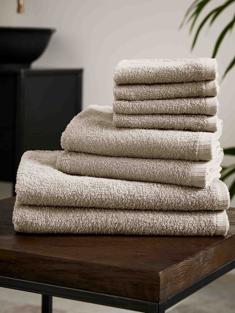Catherine Lansfield quick dry cotton towel set 8-piece - British product