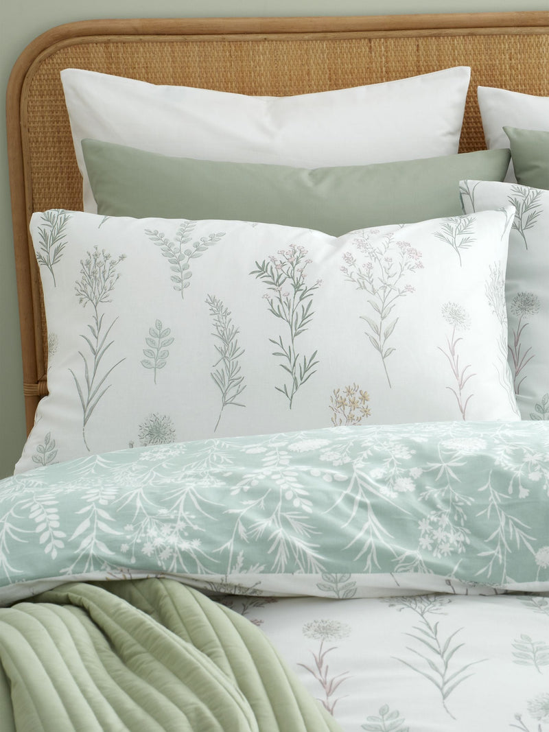 Bianca Green Wild Flowers duvet cover set - British product