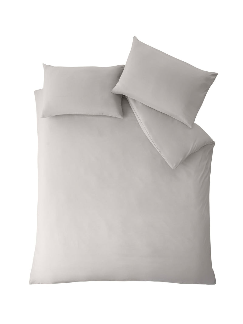Catherine Lansfield Grey So Soft duvet cover set - British product