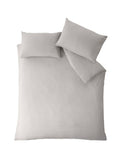 Catherine Lansfield Grey So Soft duvet cover set - British product