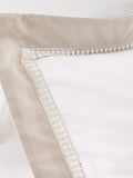 Bianca White Oxford Lace 100% Cotton Duvet Cover Set