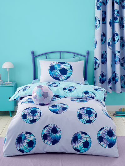 Catherine Lansfield Lilac Tie Dye Football Wende-Bettwäsche-Set