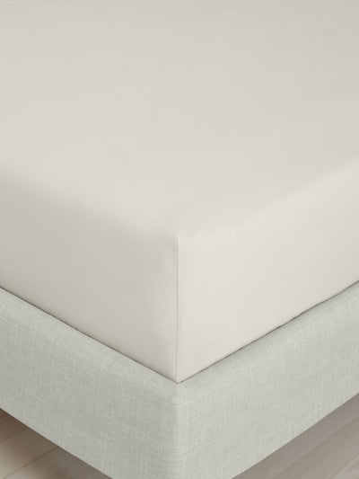 Next Bianca Natural 200 Thread Count 100% Cotton Percale Extra Deep Fitted Sheet- Buy online at McGrocer